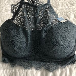 Pink Push Up Bralette in Gray